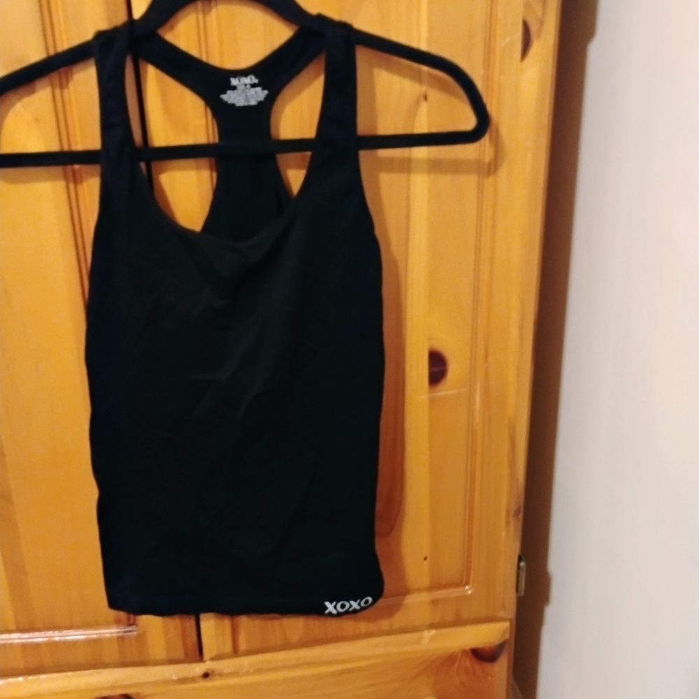 Xoxo Black Tank Top
